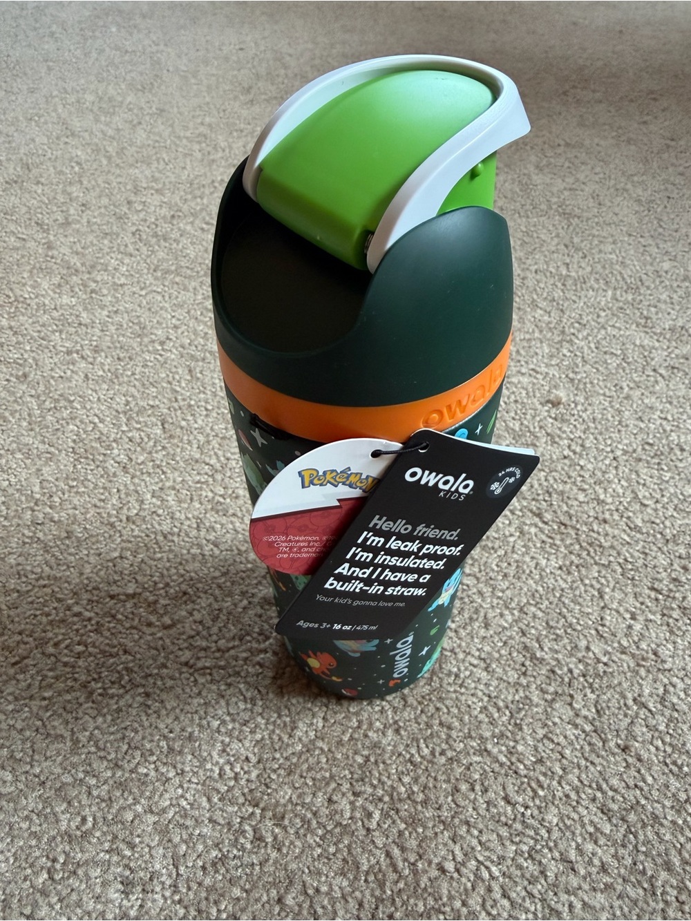 Owala Insulated Pokémon Kanto Region Starters Water Bottle